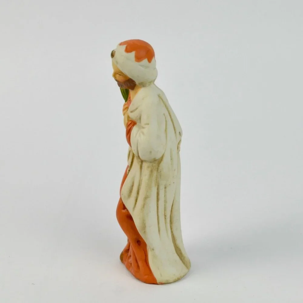 Vintage Ceramic Nativity Replacement Piece Figure Wise Man